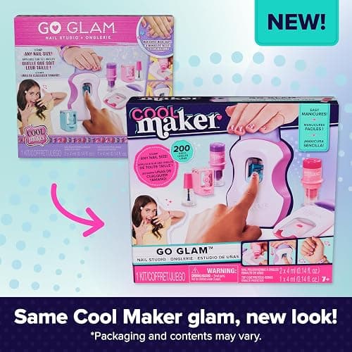 Cool Maker, GO Glam Studio Nail Kit, Style 200 Nails, 4 Designs, 2 Polish Applicators & Mask (Packaging May Vary), Arts and Crafts for Ages 7 and up thumbnail 6