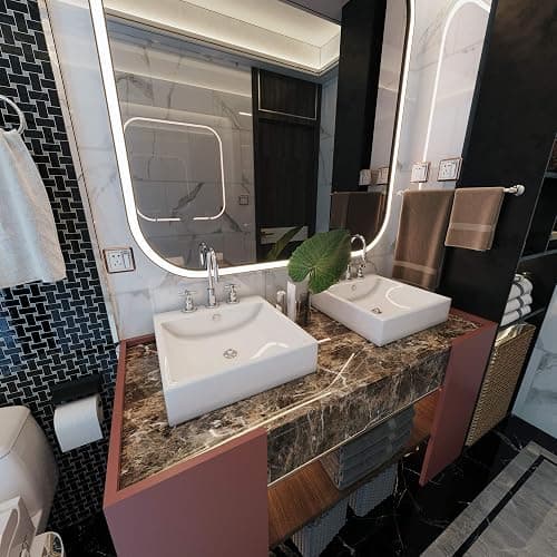 Burgeliy Peel and Stick Waterproof Wallpaper15.8×196in Vinyl Wrap Protector Auto Modification Tint Film Dark Brown Marble Shiny Granite for Kitchen Countertops Table Desk Furniture Self Adhesive Film thumbnail 4