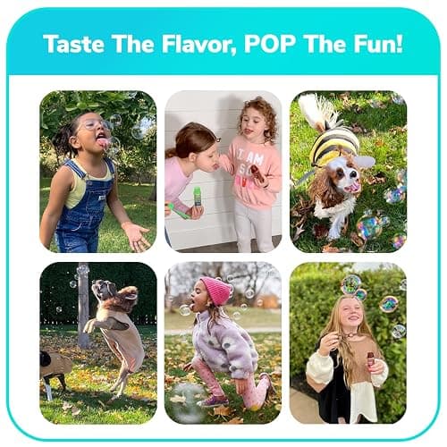 Bubble Lick Variety Flavored Bubbles 4 Pack Cinnamon Roll Watermelon Cookie Cotton Candy USA Made thumbnail 7