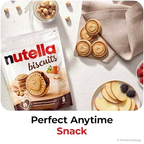 Nutella Biscuits Cookies Filled with Nutella Hazelnut Spread, Sweet Snack Pack, Holiday Christmas Cookies, 9.7 oz thumbnail 6