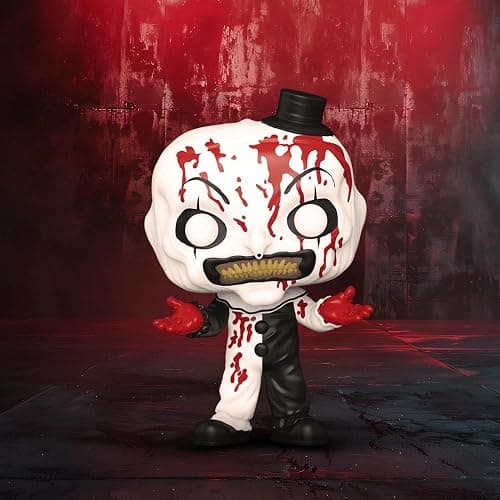Funko POP! Movies: Terrifier 2 - Art the Clown (Bloody) | Official Horror Merch - Collectable Vinyl Figurine for Shelf Display - Birthday Gift Idea for Fans and Collectors thumbnail 2