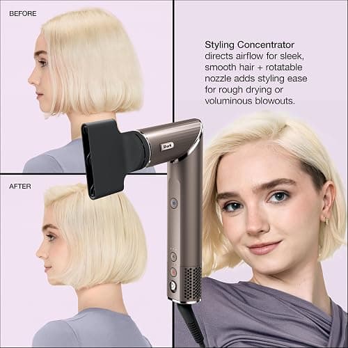Shark FlexStyle Air Styling & Drying System, Powerful Hair Blow Dryer & Multi-Styler with Auto-Wrap Curlers, Oval Brush, Concentrator Attachment, Mocha, HD431BR thumbnail 2