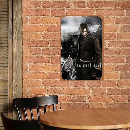 C597 Vintage Signs Leon S. Kennedy Biohazard Residence Evil 4 Premium Poster Metal Signs Poster Wall Decor Design for Cafes Bar Pub Beer Club Wall Home Decor 8x12inch_1 thumbnail 6