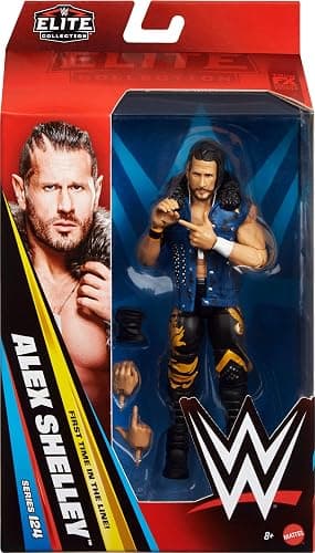 Mattel WWE Elite Action Figure & Accessories, Series #124 Set, 6-inch Collectible Akex Shelley with 25 Articulation Points & Swappable Hands thumbnail 3
