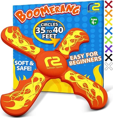 Boomerang for Kids - Toys For Ages 8-13 Boys & Girls - Fun & Easy To Use - Easter Basket Stuffers for Kids 6 7 8 9 10 + Year Old Boy Gifts - Best Easter Gifts & Summer Birthday Gift Ideas for All Ages - Image 1
