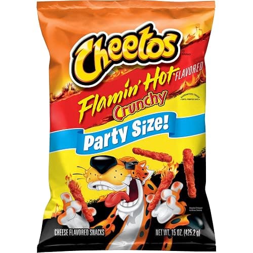 Cheetos Crunchy Flamin Hot Party Size Bag, 15 Oz - Image 1