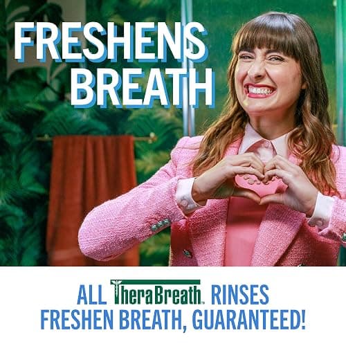 TheraBreath Fresh Breath Mouthwash, Icy Mint Flavor, Alcohol-Free, 16 Fl Oz (Pack of 2) thumbnail 7