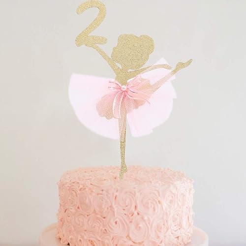 Ballet Cake Topper - Ballerina, Birthday Cake Topper, Ballet Birthday Party, Dancing Princess, Studio Photo Props thumbnail 4