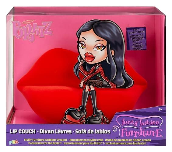 Bratz Funky Fashion Furniture Lip Couch Playset & Display, Fits 2 Dolls thumbnail 6