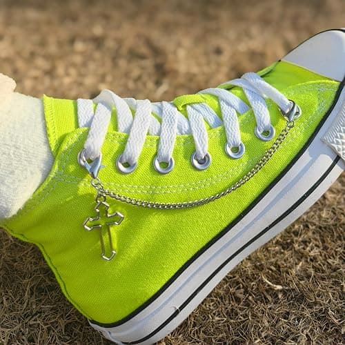 Gownsella 2 Stück Schuh Charms Kette – Punk Schuhschmuck für Sneaker & Boots, Schnürsenkel Anhänger mit Clip, DIY Zubehör thumbnail 3