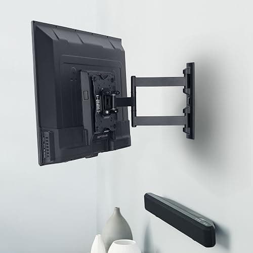 Amazon Basics Full Motion Articulating TV Wall Mount, with Swivel and Tilt, for 26" to 55" TVs and Flat Panels up to 80 Lbs, VESA Compatible, Black thumbnail 11