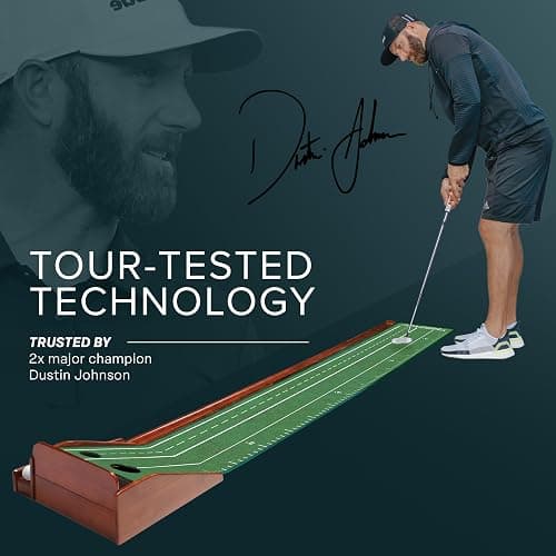 Perfect Practice Golf Putting Mat - Portable Putting Green, Indoor & Outdoor Practice, with Ball Return - Golf Training Aid for Home, Office, Backyard - Golfing Gifts for Men thumbnail 7