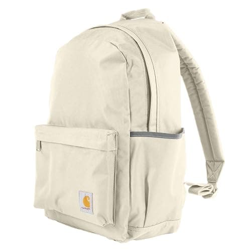 Carhartt 21L Classic Laptop Backpack, Water-Resistant Pack W/ 15" Laptop Sleeve and Organizational Compartments, Chalk - Image 1