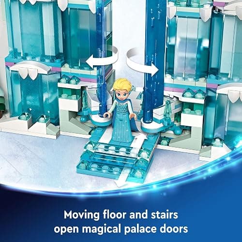 LEGO Disney Frozen Elsa’s Ice Palace Building Set for Kids, Princess Castle with Anna and Elsa Mini-Doll Figures, Disney Princess Toy Gift Idea for Girls, Boys and Movie Fans Ages 6 and Up, 43244 thumbnail 3