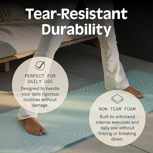 Retrospec Solana Yoga Mat Thick 1/2in Non-Slip Workout Mat with Nylon Strap - 72x24in Exercise Mat for Pilates, Stretching & Fitness - BPA Free, Easy Clean thumbnail 6