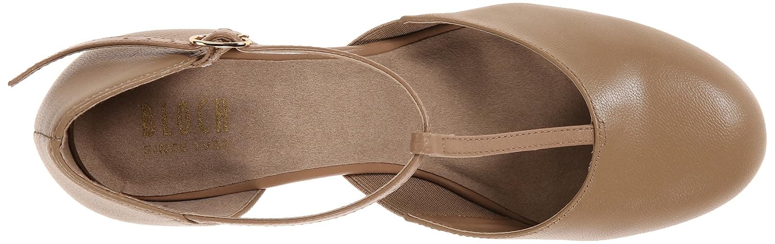Bloch Women's Splitflex T-Strap Character Shoe, Versatile Shoe, Cushioned Insole, Suede Forefoot Outsole, Short Shank with an Elastic Panel, Comfortable, High Durability, Superior Fit thumbnail 5