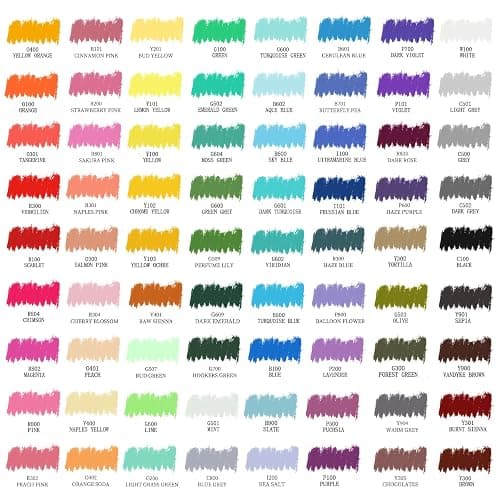 Artecho Oil Pastels Set of 72 Colors, Soft Oil Pastels for Art Painting, Drawing, Blending, Art Supplies for Artists, Beginners, Teachers (10 x 70 mm) thumbnail 4