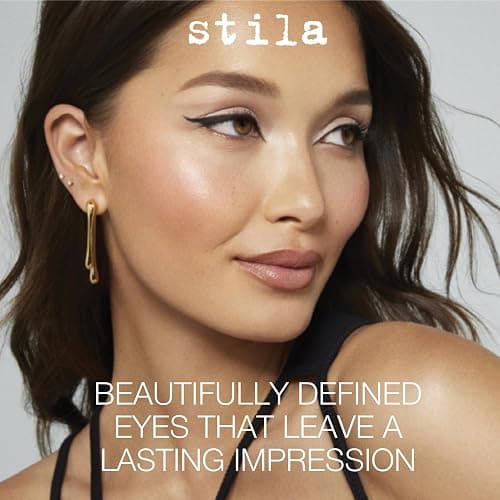 stila Waterproof Liquid Eye Liner, Stay All Day Makeup with Fine Brush Tip Lasting Satin Finish, Smudge-Proof & Transfer-Resistant thumbnail 4
