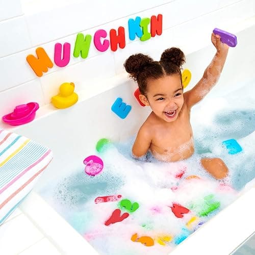 Munchkin® Learn™ Bath Letters and Numbers 36pc Toddler Bath Toy thumbnail 2