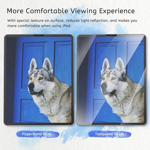 MOBDIK 2 Pack Paperfeel Screen Protector Compatible with iPad Pro 11 (2022&2021&2020&2018)/ iPad Air 5th & Air 4th Generation(10.9 Inch), Crafted for Natural Writing, Anti Glare, Easy Installation thumbnail 5