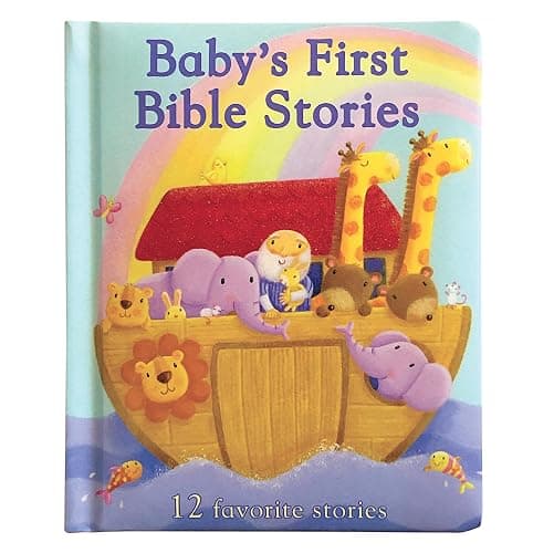 Baby's First Bible Stories Padded Board Book - Gift for Easter, Christmas, Communions, Newborns, Birthdays, Beginner Bible - Image 1