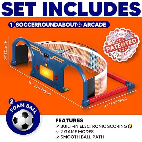 E E-JET GAMES Soccer Trainer, Kids Soccer Exercises Training Set | Improve Agility First Touch Ball Control & Foot-Eye Coordination Hand-Eye thumbnail 4