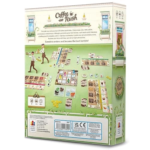 Korea Board Games Coffee Rush Board Game - Brew Up Success in a Quick, Addictive, and Fun Coffee Adventure! Strategy Game for Kids & Adults, Ages 8+, 2-4 Players, 30 Minute Playtime thumbnail 3