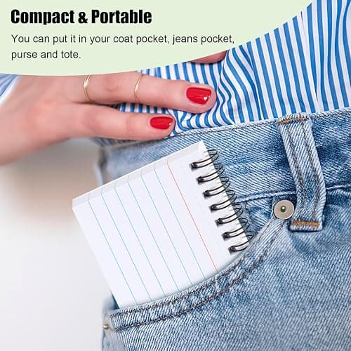 Koogel 500PCS 3x5 Index Cards, Spiral Index Cards with Ring for Studying, Flashcards Bulk Heavy Notecards with Waterproof Covers for School College Note Taking and To Do List Supplies, White thumbnail 5