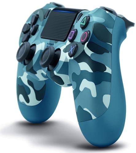 DualShock 4 Wireless Controller for PlayStation 4 - Blue Camouflage (Renewed) thumbnail 4