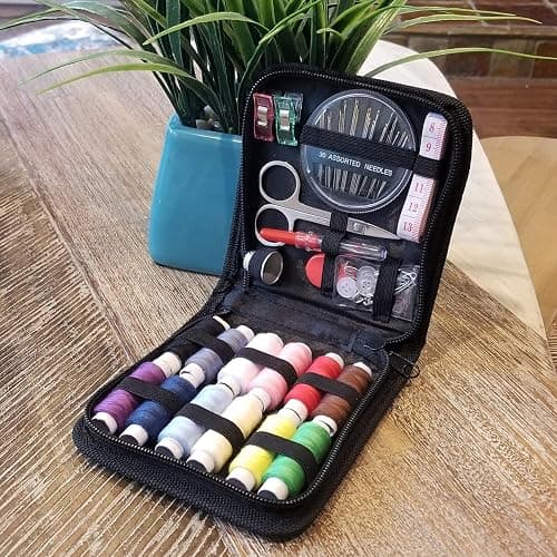 ARTIKA Travel Sewing Kit, 59-Piece Portable Kit for Travel, Includes Scissors, Thread, Tape Measure - Sewing Accessories and Supplies thumbnail 5