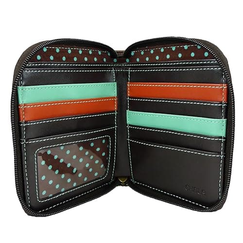 CHALA Zip Around Wallet, Wristlet, 8 Credit Card Slots, Sturdy Pu Leather thumbnail 2