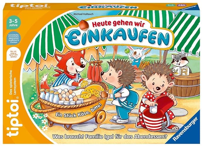 Ravensburger tiptoi Spiel 00119 - Heute gehen wir Einkaufen - Lernspiel für Kinder ab 3 Jahren - Image 1