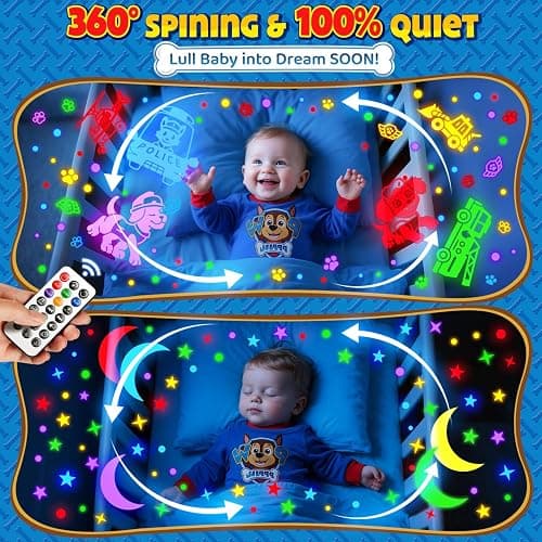 Kids Toys Puppy Projector│30 Soothing Sounds+4 Slides Sound Machine Baby Night Light Projector│93 Projections+31 Colors Puppy Toys for Boys Age 3-5│Girl Toys Toddler Toys│Story Projector Sound Machine thumbnail 6