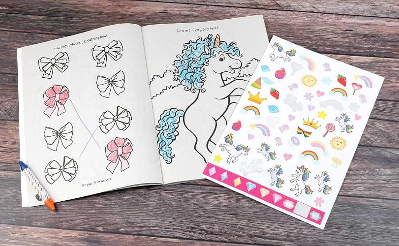 Unicorns Sparkle & Shine! Coloring and Activity Book (Coloring Fun) thumbnail 3