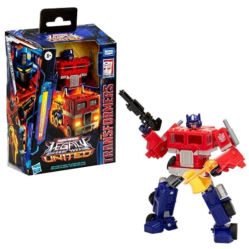 Transformers Legacy United Deluxe Class G1 Universe Optimus Prime, 5.5-inch Converting Action Figure, for Boys and Girls Ages 8+ thumbnail 3
