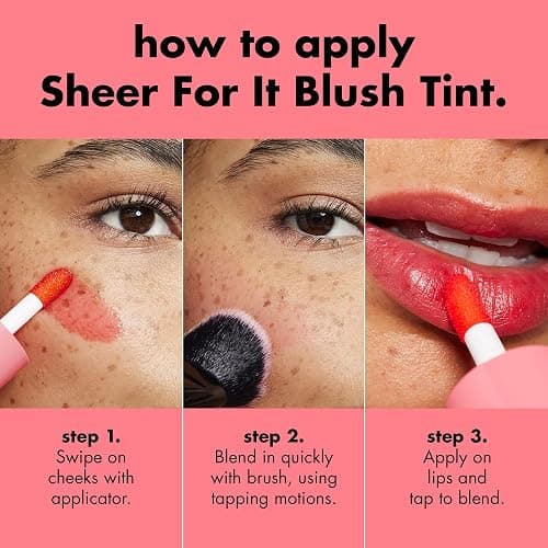 e.l.f. Sheer For It Blush Tint, So Petal | Multi-Use, Long-Lasting Lip & Cheek Makeup, Creates A Natural Flush Finish, Vegan & Cruelty-Free thumbnail 3
