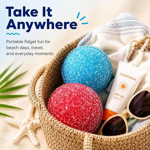 2PCS Crunchy Squishy Stress Ball, Waxberry Moldable Crunchy Stress Balls | Ice Skin Fidget Sensory Toy for Stress Relief, Satisfying Squishy Relaxing Fidget Sensory, Stress Relie thumbnail 7
