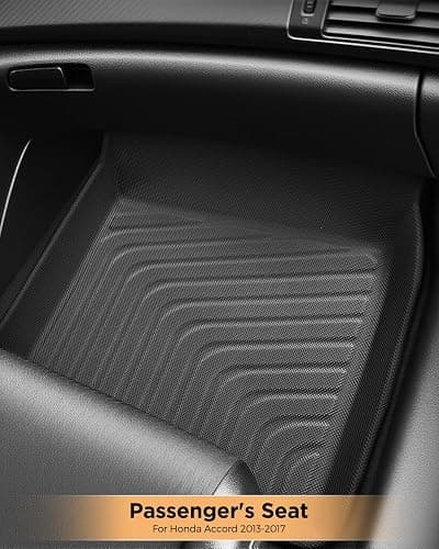 for Honda Accord Floor Mats 2013 2014 2015 2016 2017(Not for Coupe/Hybrid), 9th Gen for Accord LX/LX-S/Sport/EX/EX-L/Touring Heavy Duty TPE All Weather Waterproof Floor Liners Cargo Accessories thumbnail 4