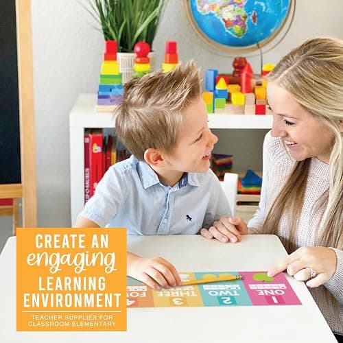 Hadley Designs Alphabet for Classroom Wall Decor - ABC Posters for Classroom Wall Chart Preschool & Kindergarten, ABC Letters & Number Line Elementary, Alphabet Cards, Pastel Classroom Decor thumbnail 8