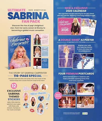Ultimate Sabrina Carpenter Pack + 2026 Calendar thumbnail 2