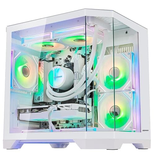 HOENGAGER Ocean of Stars Gaming PC - RTX 5070TI 16G - AMD Ryzen 7 7800X3D, 32GB DDR5 RAM, 1TB PCIe + 2TB SATA SSD, 11 AC Wi-Fi, 850 PSU, Windows 11 Pro - Desktop Computer thumbnail 7