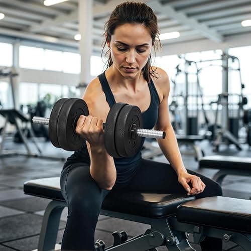 Yaheetech 30KG/25KG/20KG/15KG Adjustable Dumbbells Weight Set for Men/Women | 2x15kg/2x12.5kg/2x10kg/2x7.5kg Free Weights Dumbbells Set, Easy Weight Changes, Fullbody Strength Training for Home Gym thumbnail 7