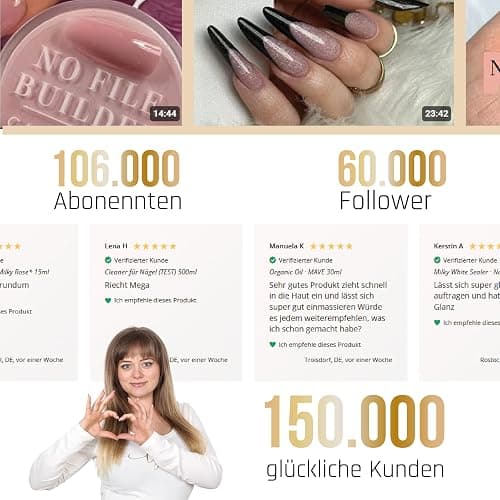 High Gloss Top Coat UV GLANZ Versiegler für Nägel 10 ML · Quick Finish ohne Schwitzschicht + kein Vergilben + wochenlanger Glanz wie an Tag 1 · Lynis-Nailshop.de thumbnail 7