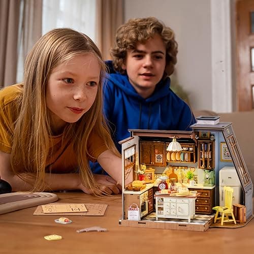 Rolife DIY Miniature House Kit for Adults, Mini Wooden Dollhouse Kit, Tiny House Diorama Building Kits-Birthday Christmas Craft Hobbies Gift for Teens Kids (Baking Kitchen) thumbnail 2