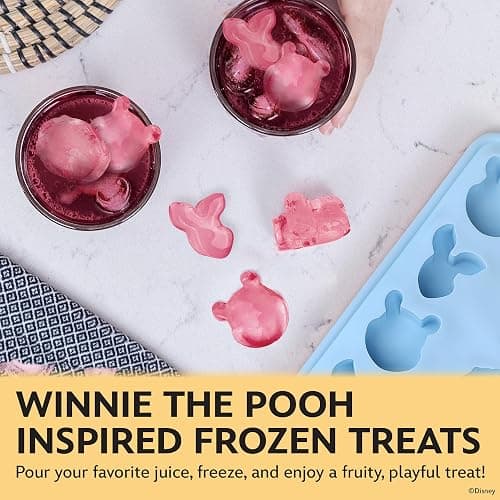 Disney Pooh Silicone Ice Cube Tray – 2 Pack Ice Trays for Freezer with Fun Pooh Ice Molds – Flexible BPA-Free Silicone Molds for Ice, Chocolate, and More (Pooh (Baby Blue)) thumbnail 6