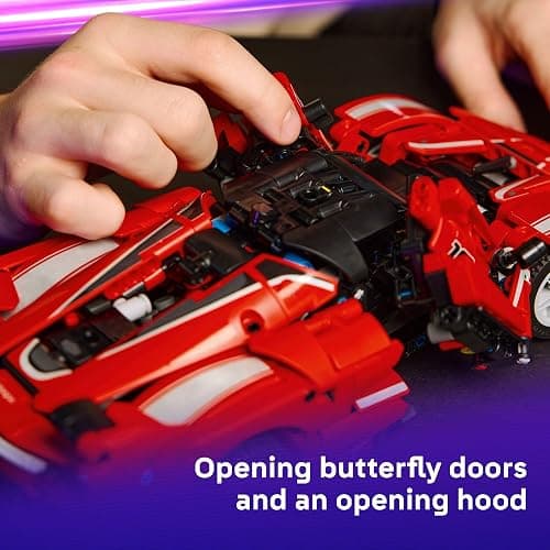 LEGO Technic Ferrari FXX K Toy Car - Building Toy for Girls & Boys, Ages 10+ - Cool Birthday Gift for Kids - Race Car Model for Play & Display - 42212 thumbnail 4