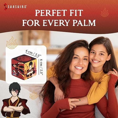 SHASHIBO Avatar The Last Airbender Shape Shifting Box - STEM Magnetic Fidget Cube That Transforms Into Over 70 Shapes, Download Fun in Motion Toys Mobile App (Fire) thumbnail 6