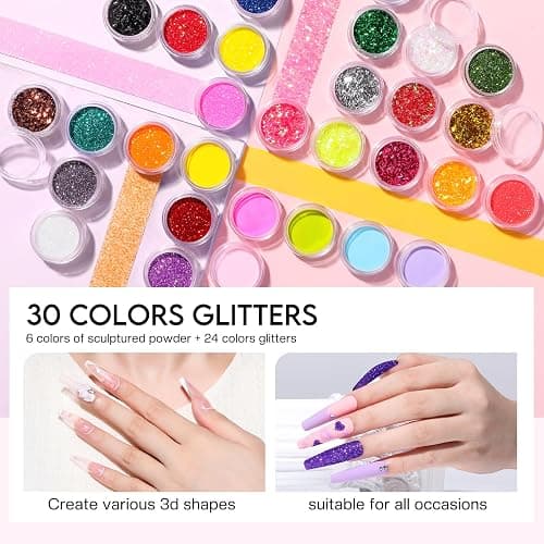 Morovan Acrylic Nail Kit with Everything: Beginners Professional Nail Kit Set for Starter Acrylic Nail with Drill Nail Christmas thumbnail 4