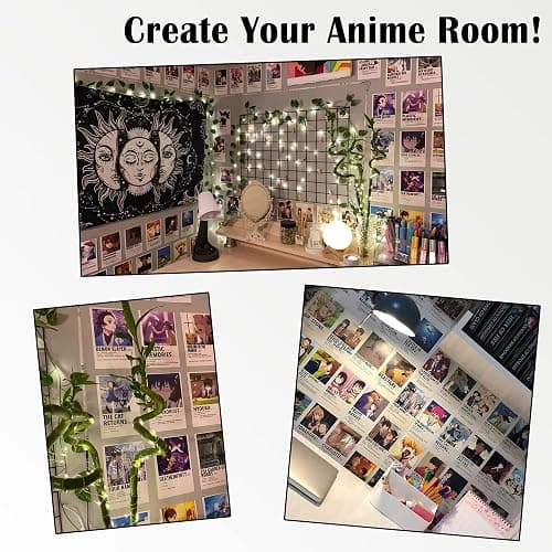 Fardes Anime Posters, Anime Room Decor Aesthetic, Cute Manga Stuff for Kawaii Decor for Bedroom, Mini Wall Collage for Girls and Boys Room, Kawaii Merchant for Wall Decor thumbnail 5
