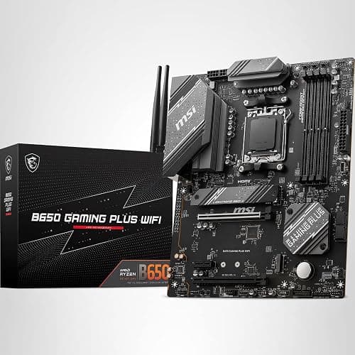 MSI B650 Gaming Plus WiFi Gaming Motherboard (AMD Ryzen 9000/8000/7000 Series Processors, AM5, DDR5, PCIe 4.0, M.2, SATA 6Gb/s, USB 3.2 Gen 2, HDMI/DP, Wi-Fi 6E, Bluetooth 5.3, 2.5Gbps LAN, ATX) thumbnail 8